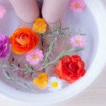 足湯の量は水深15cm♪足湯で「ぽかぽかデトックス&リラックス」